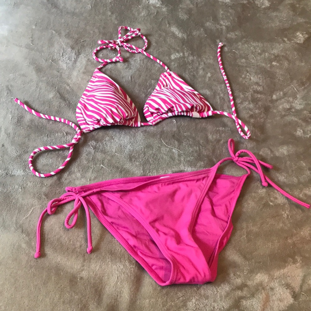 Pink Zebra Bikini